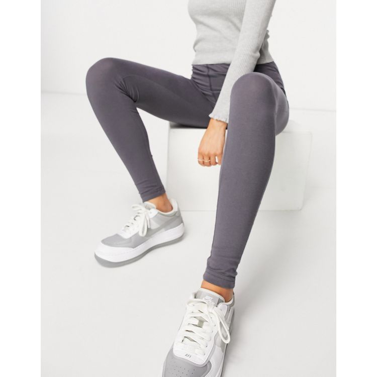 13093 HYPE GREY WITH DETAIL SEAMS WOMEN'S FITTED LEGGINGS for Women