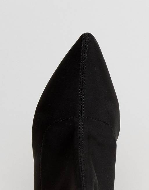 Public Desire - Libby - Stivaletti a calza con tacco alto neri, 3 di 4