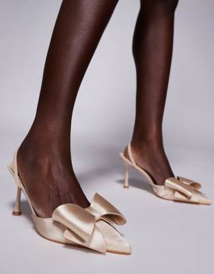 Public Desire Loren Pointed Heels With Bows