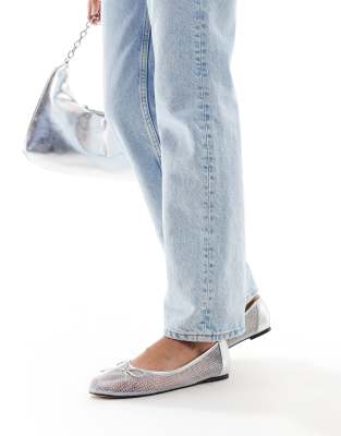 DESIGN - Lovie - Ballerines Avec Nœud - Noir