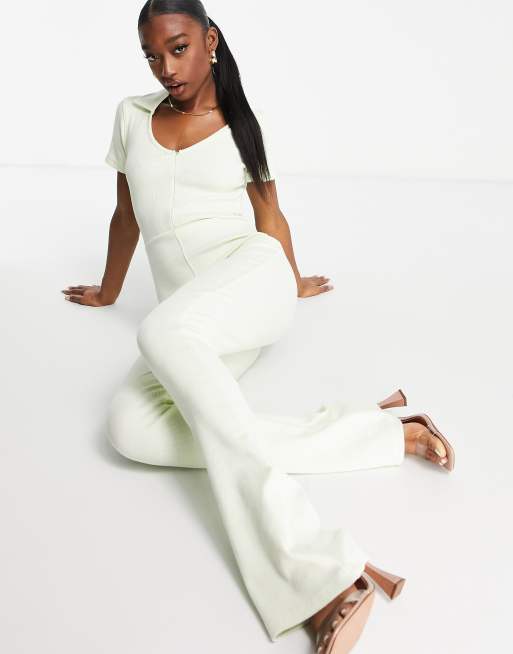 White 2024 70s jumpsuit