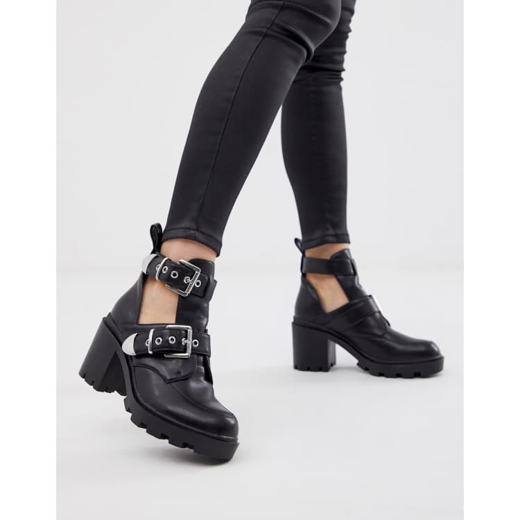 Ankle boots sale buckle detail