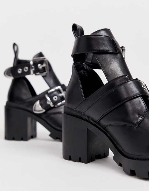 Carrillo cutout buckle outlet booties