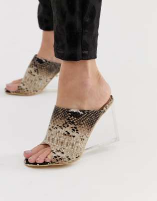 asos clear wedges