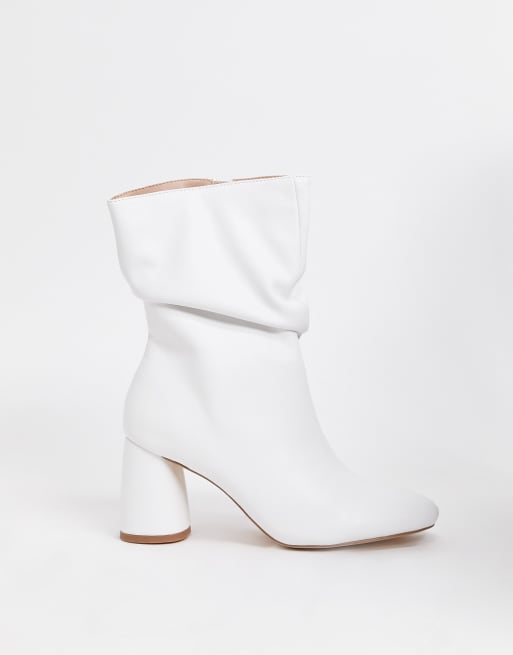 White sales slouch booties