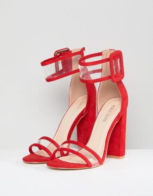 red sandals asos
