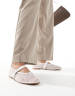 adidas Originals satin wide leg trackies in blue with ruffle 3 stripe