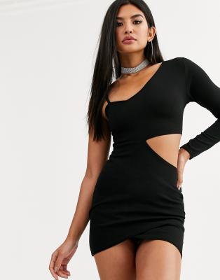 one arm bodycon dress