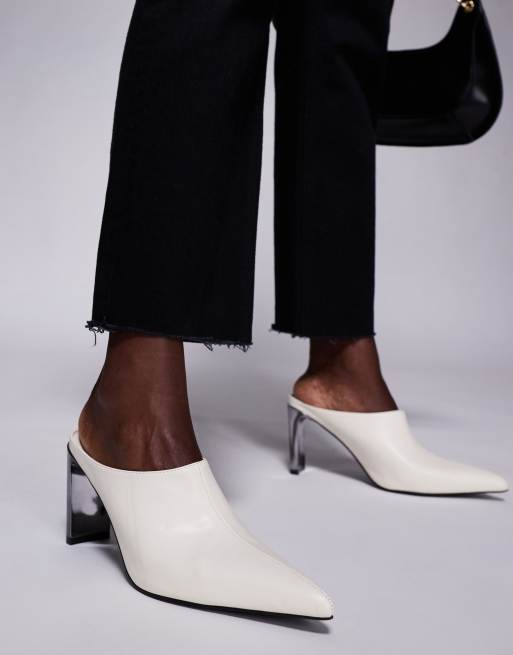 Public Desire - Orianna - Mules pointues - Crème, 2 de 4