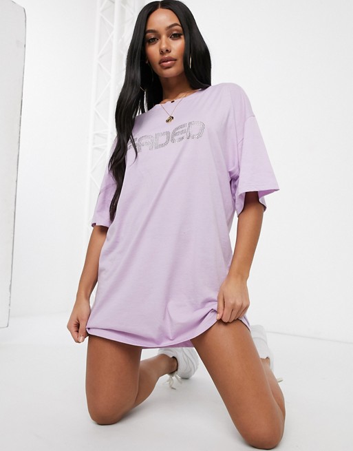 Public Desire oversized t-shirt dress with faded graphic