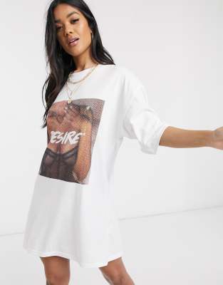 graphic oversized t shirt dress