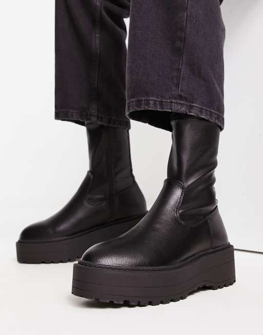 Public desire black clearance boots