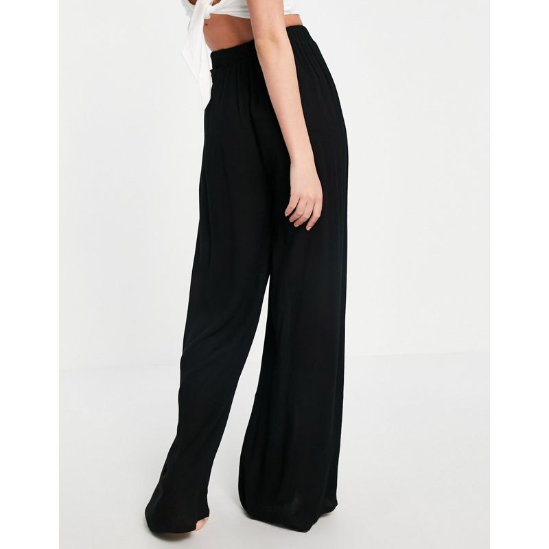 Costumi e Moda mare Donna Public Desire - Pantaloni mom fit con fondo ampio, colore nero