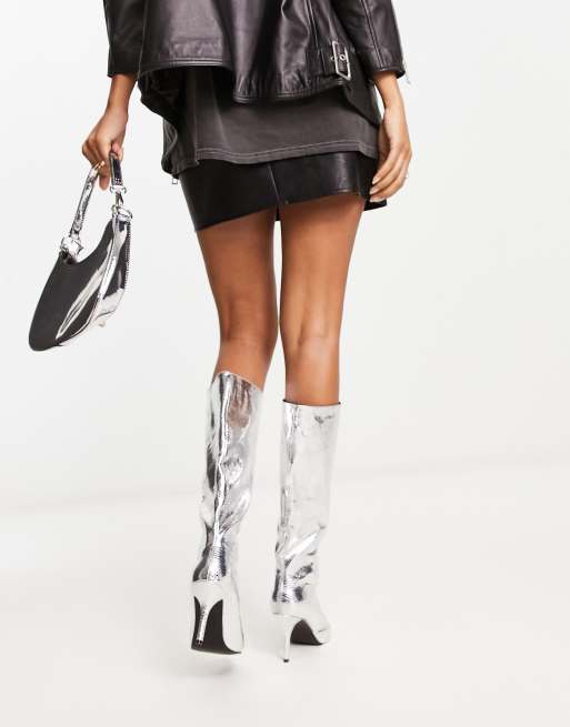 Silver 2024 long boots