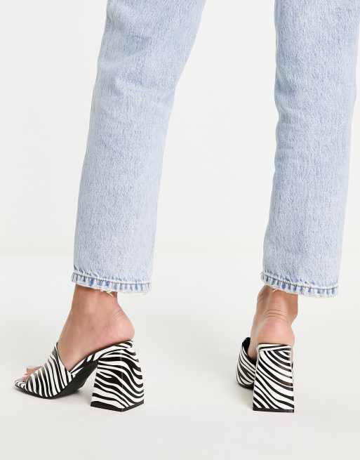 Seven7 Zebra Mules for Women