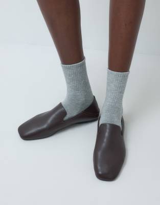 Public Desire Retta Loafers In Animal Print