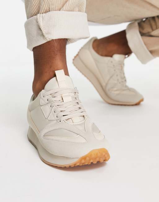 Public Desire - Revolver - Retro hardloopschoenen in beige