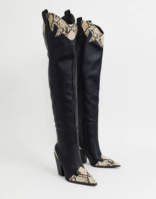 over knee western boots