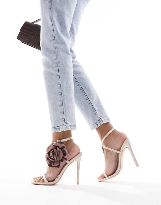 Public desire cleopatra embellished heeled sandals hotsell