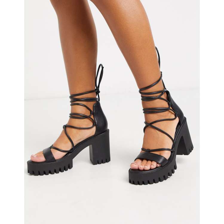 Lace up two part cleated sandals hot sale