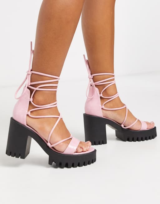 Platform best sale cleated heels