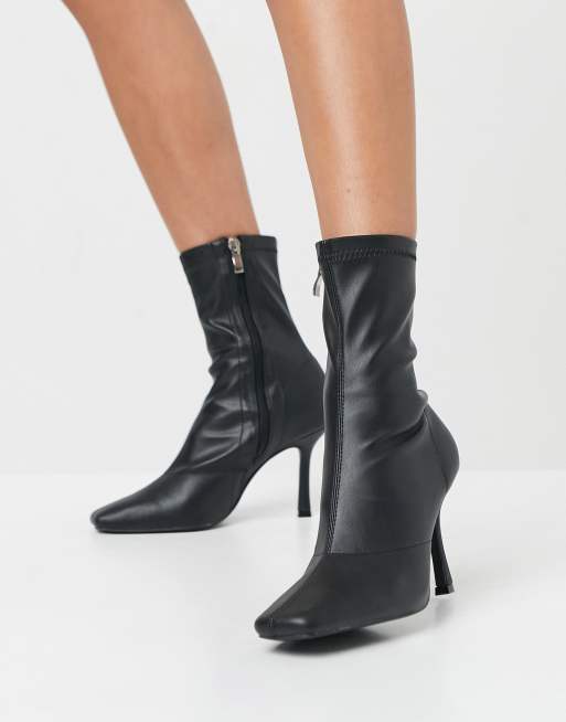 Public desire black deals sock boots