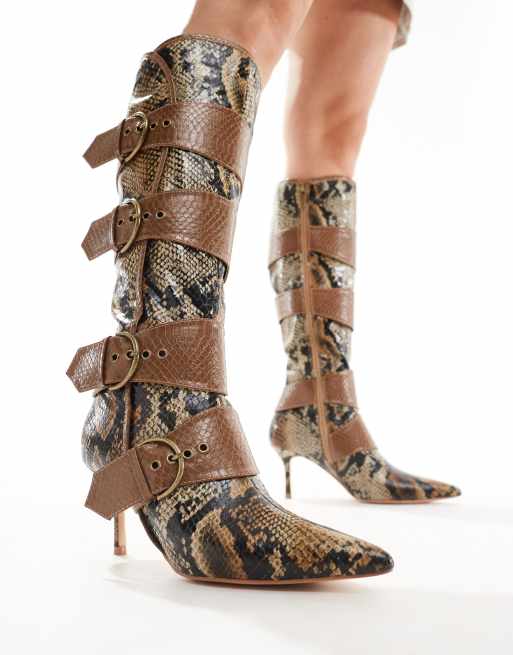 Public desire snakeskin boots hotsell