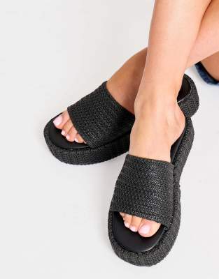  Sangria woven flatform sandals 