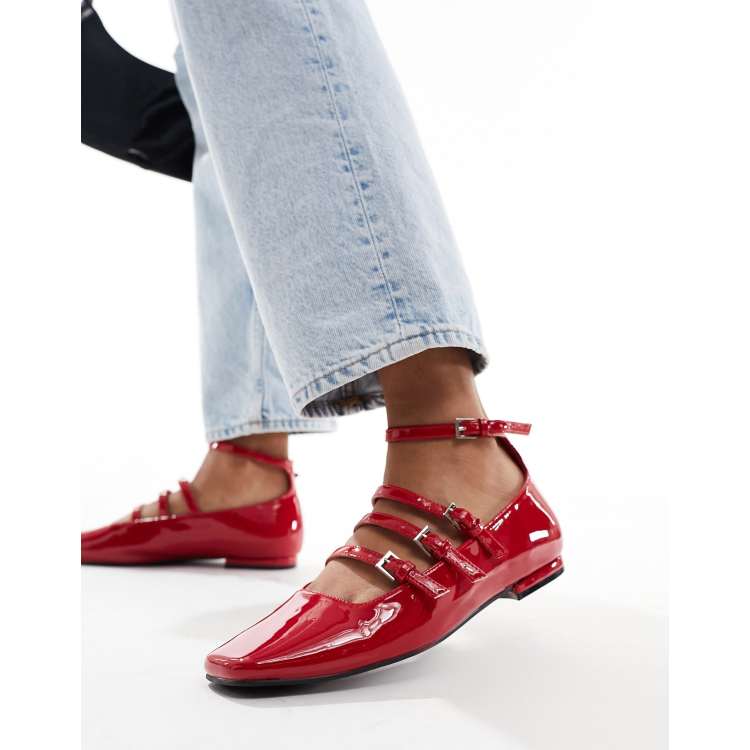 Chocolaticas® Cherry Women's Mary Jane Flat Shoes – Hot