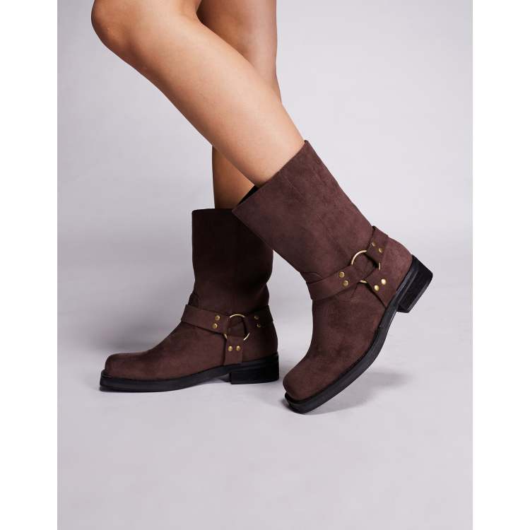 Ameni MEDI SCOOP OUT SHORT BOOTS 【公式通販】