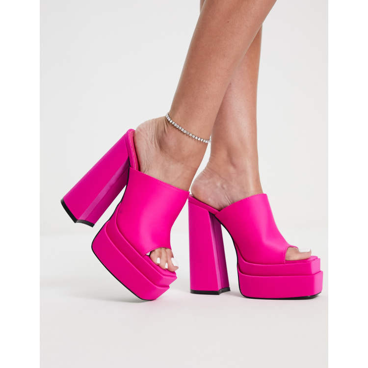 Hot pink mules store target