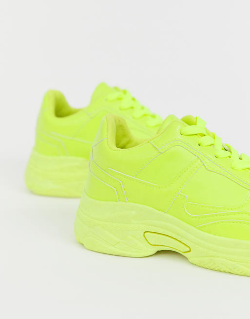 antenne Tragisch overschrijving Public Desire - Sneakers in neon geel | ASOS