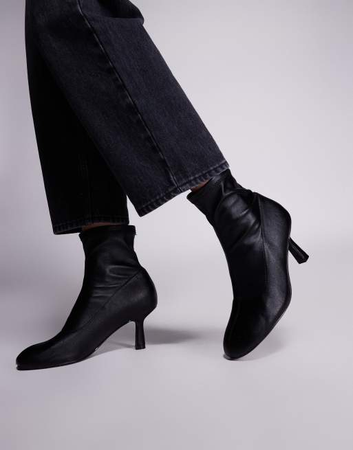 Public Desire - Soulmate - Stivaletti neri con tacco e punta tonda, 4 di 4
