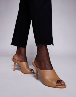 Public Desire - Sriach - Sandales style mules à talon - Toffee  - view 1