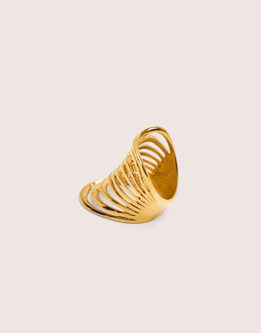 Public Desire Stacked ring in gold, 3 of 4