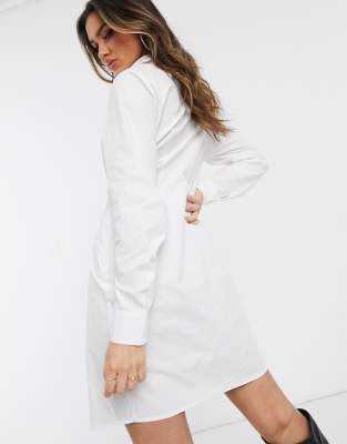 white shirt dress