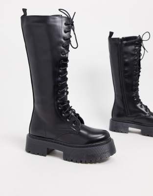 flat chunky boots