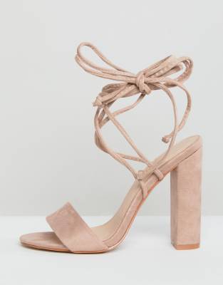 DesireSuzu Et Carrés À Talons Liens Public Nouer Sandales 5jL4RS3cqA