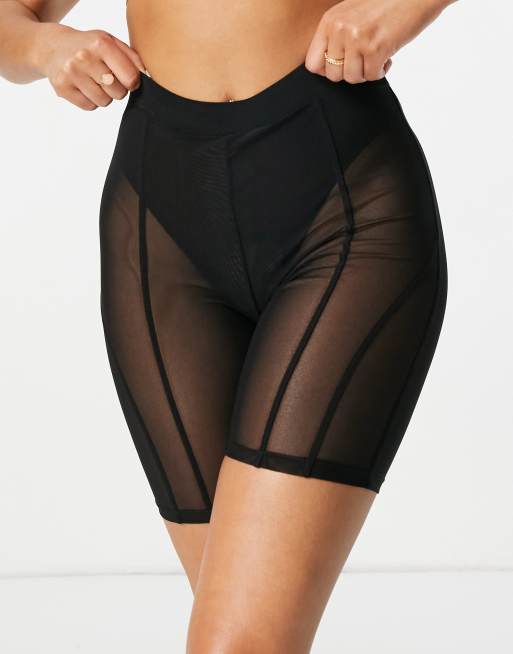 Public Desire – Svarta boxershorts med dekorativ söm, del av set