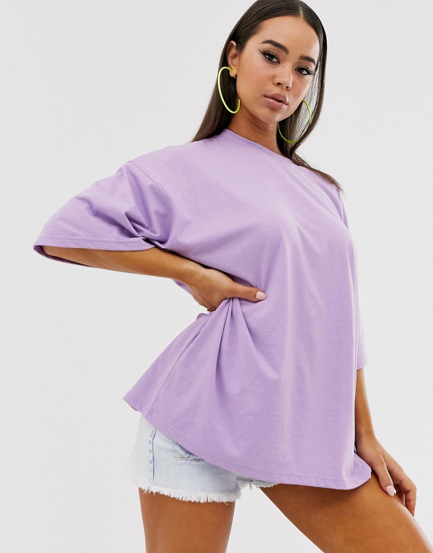 Public Desire – T-shirt i oversize-modell-Lila