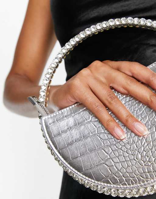 Silver jewelled bag new arrivals