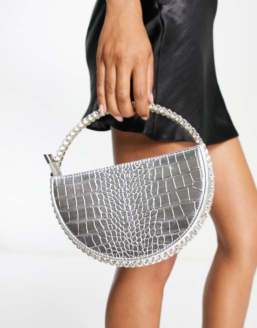 Silver best sale jewelled bag