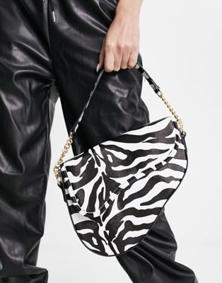 Public Desire The Fox shoulder bag in zebra