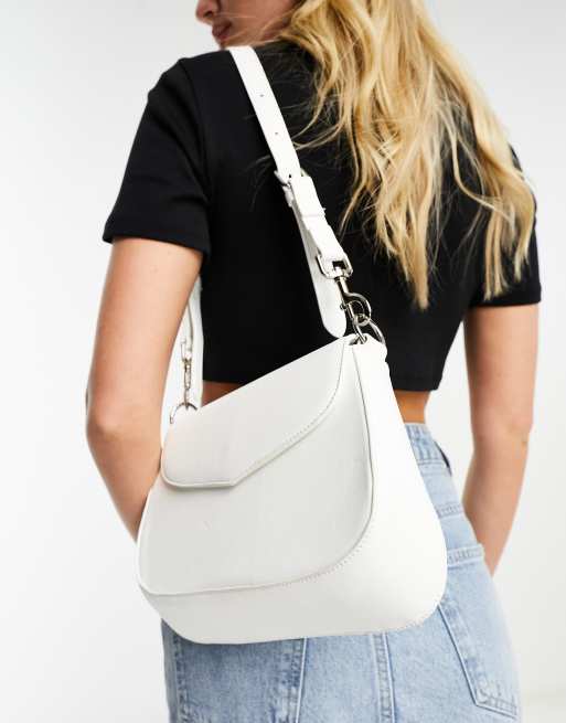 Public Desire – The Serena – Schultertasche in Ecru