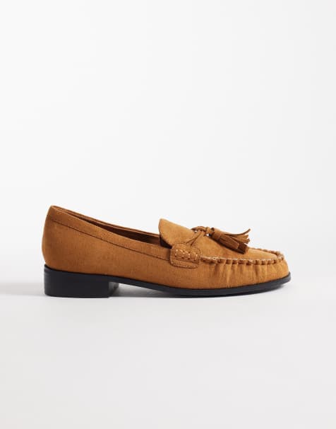 Public Desire – Tilda – Loafer aus Wildlederimitat in Braun - view 1