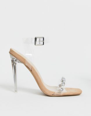 clear stiletto shoes