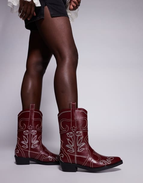 Public Desire - Ula - Bottines western - Bordeaux - view 1