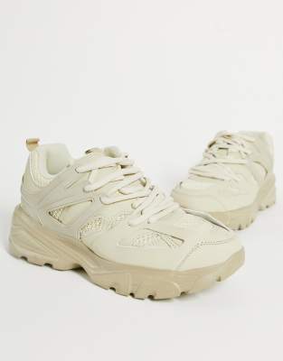 camel chunky trainers