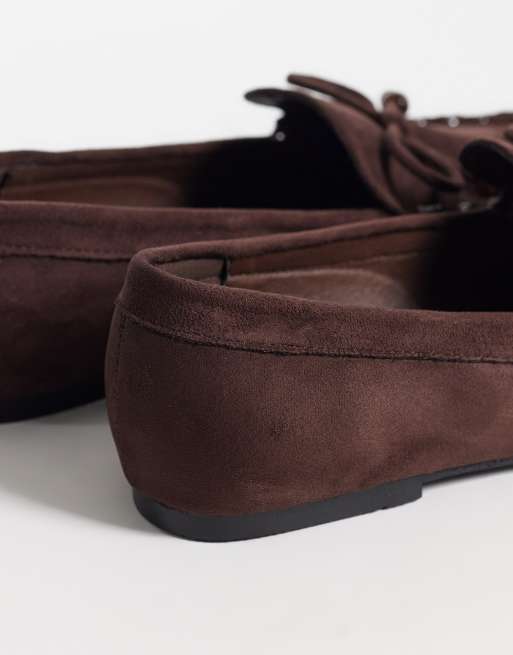 Public Desire Verity mocassin en suedette chocolat, 3 de 4