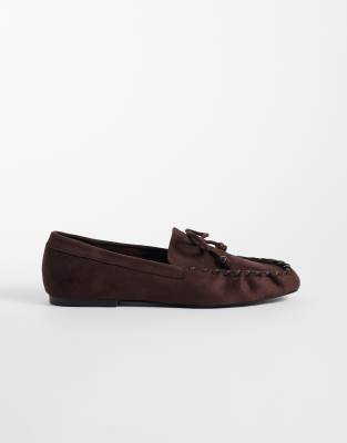 Public Desire Verity Mocassin In Brown